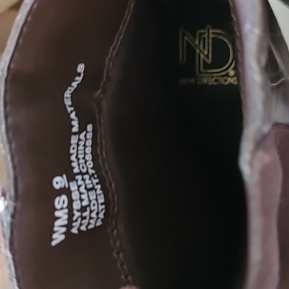 💥3for$12💥 New Directions Alysse suede & croc embossed boots, size 9 - Picture 11 of 11